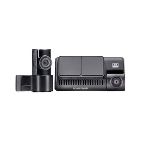 Clear - Road Angel Halo Ultima 4K Dual Dash Cam With 128GB SD Card And Hardwiring Kit