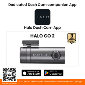 New - Road Angel Halo Go 2 1296p Full HD Compact Dash Cam (USB-C)