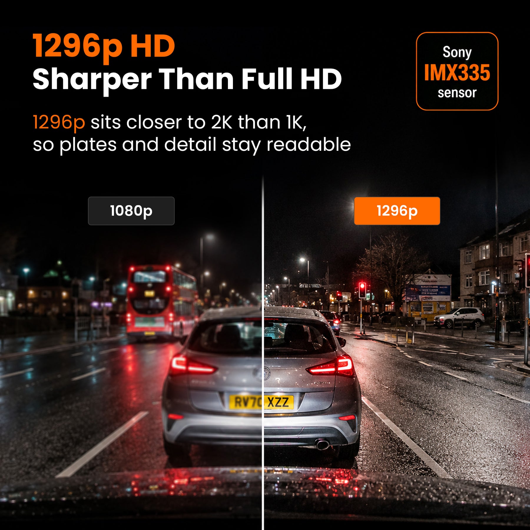 Allianz Exclusive – Road Angel Halo Go 2 1296p HD Dash Cam with 64GB SD Card & Night Vision