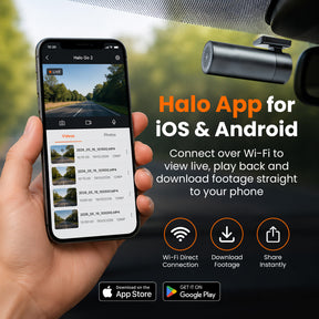 Allianz Exclusive – Road Angel Halo Go 2 1296p HD Dash Cam with 64GB SD Card & Night Vision