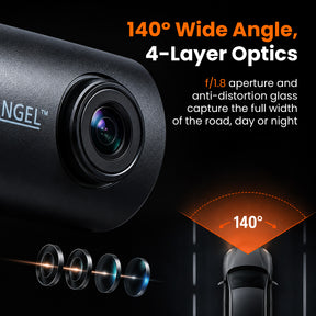 Allianz Exclusive – Road Angel Halo Go 2 1296p HD Dash Cam with 64GB SD Card & Night Vision