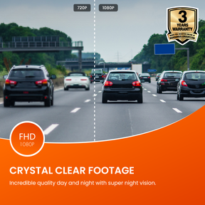 Todd & Cue Road Angel Halo Ignite Deluxe 1080p Full HD Dash Cam with 64GB SD Card and Hardwiring Kit